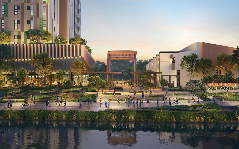 Gourmet Xchange Kallang riverfront promenade and food factory