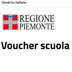 Voucher scuola Piemonte 2025