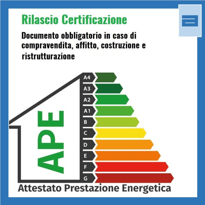 APE - Attestato Prestazione Energetica