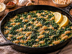 White Bean & Spinach Skillet (High-Fiber, One-Pan Plant-Based Dinner)