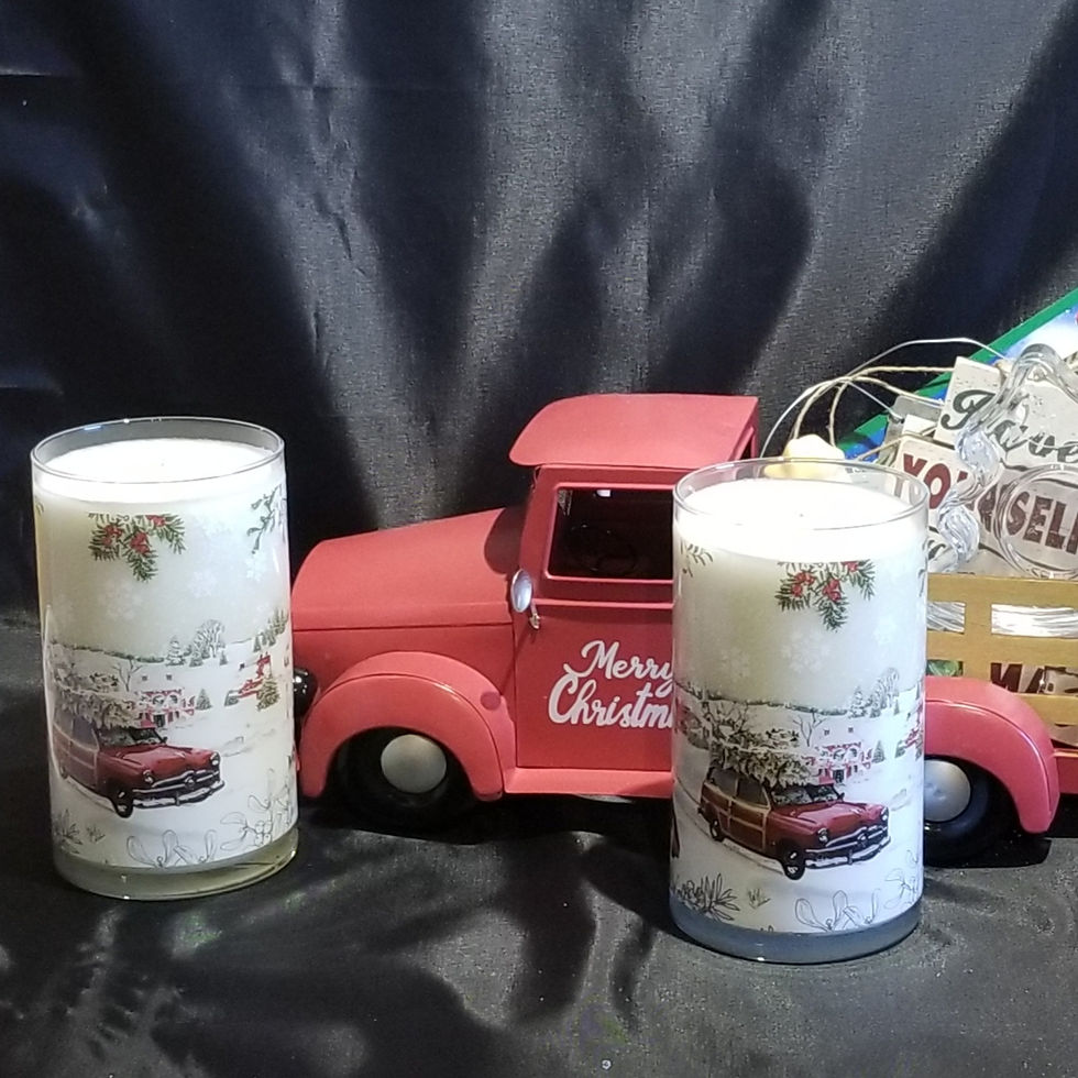 Thumbnail: Holiday Recycled Jar Candles
