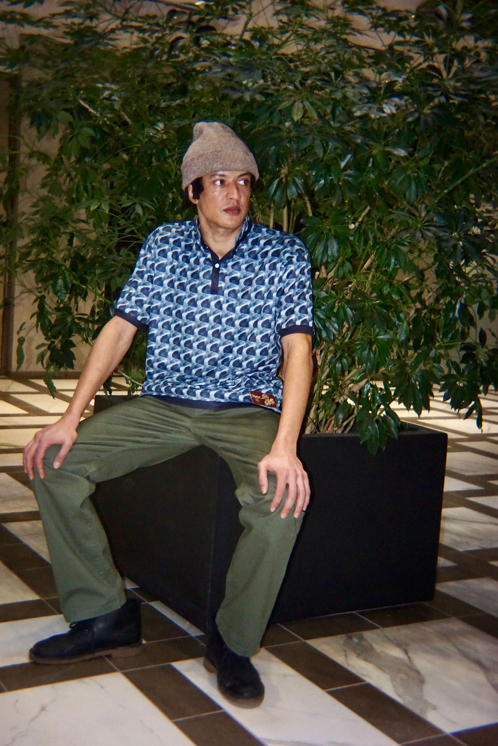 Thumbnail: pigeons hit button up golf shadowplay shadow fashion model pattern