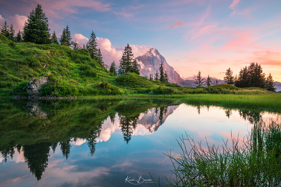 Sonnenuntergang im Berner Oberland
