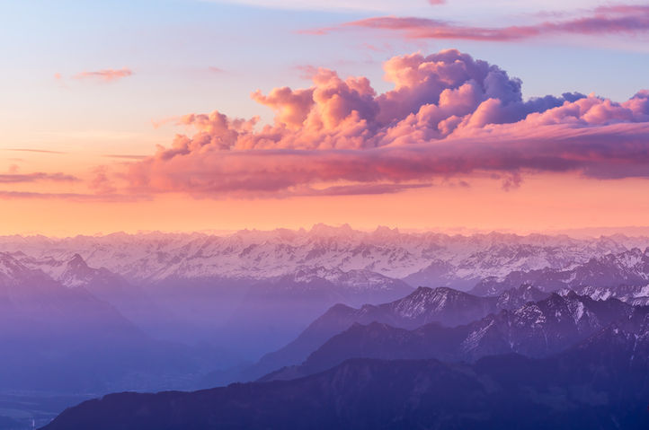Sonnenaufgang auf dem Säntis