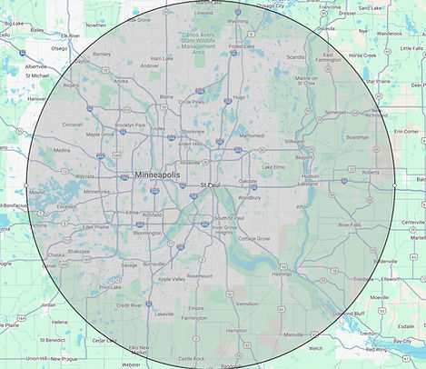 Service coverage for pet waste cleanup in Minneapolis–Saint Paul metro area