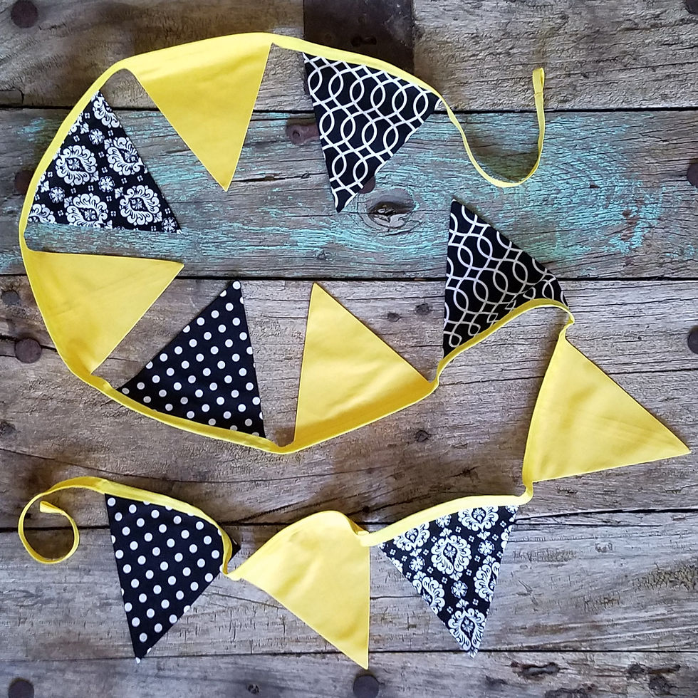 Thumbnail: Bright Yellow Black White Bunting