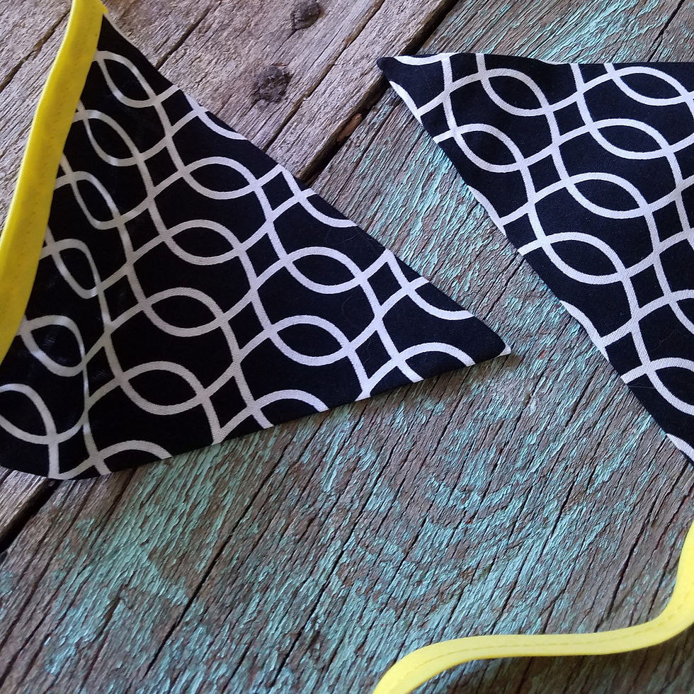 Thumbnail: Bright Yellow Black White Bunting