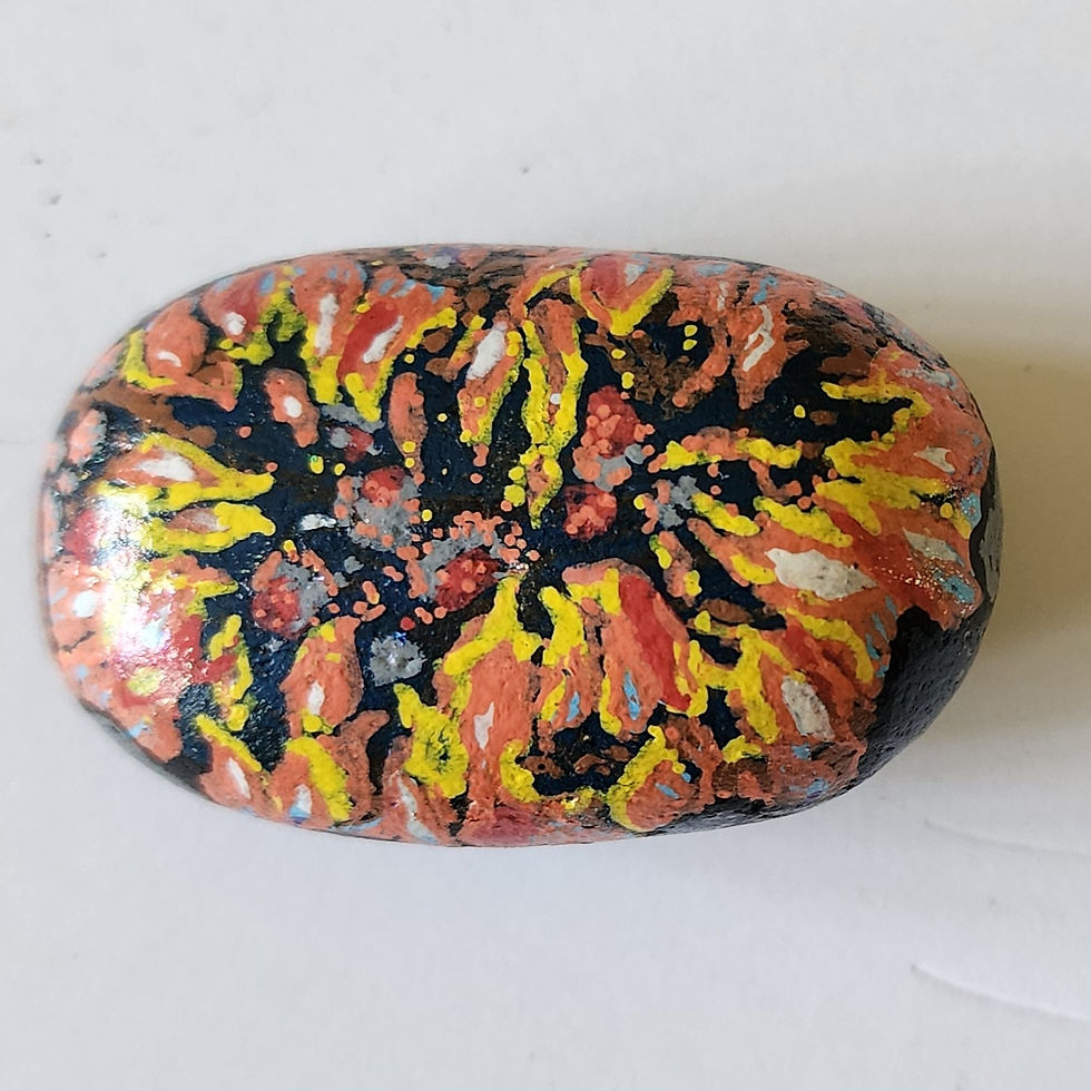 Thumbnail: Airstream Trailer and Campfire Painted Rock Set