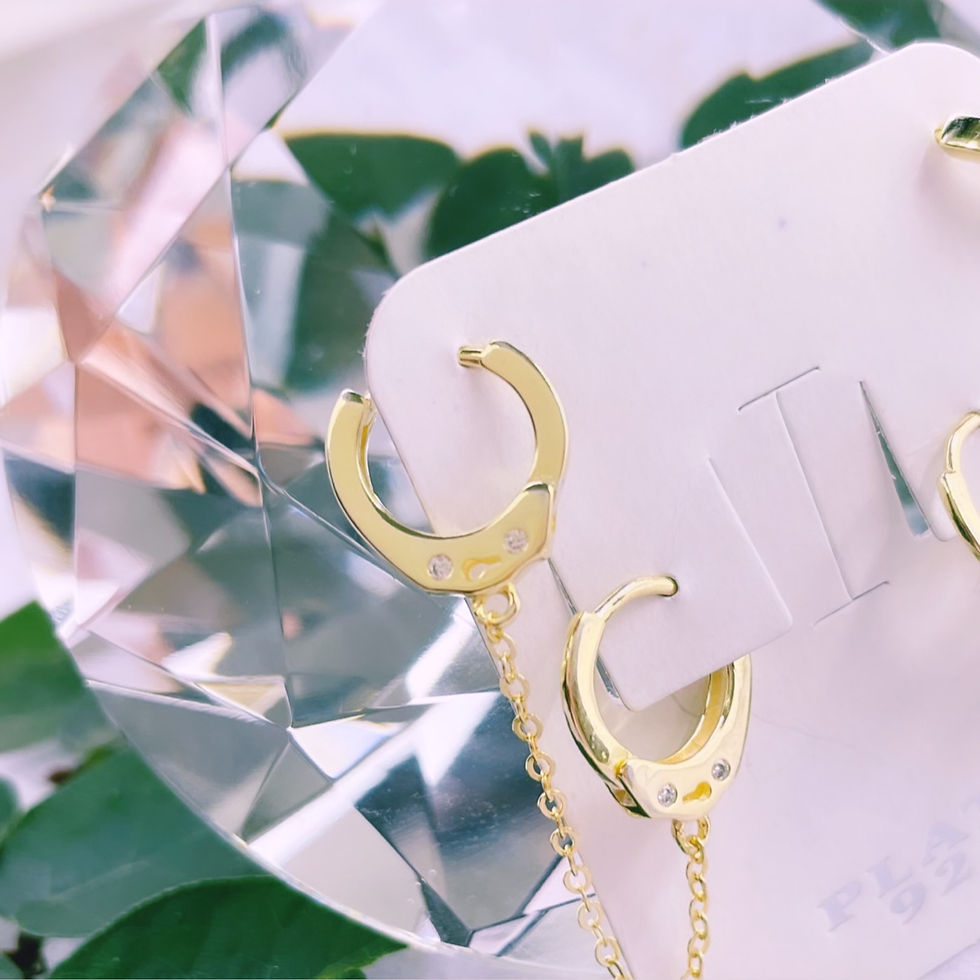 Miniatura: aros argollas esposas cristal blanco segundo aro argolla plata 925 baño oro dorado
