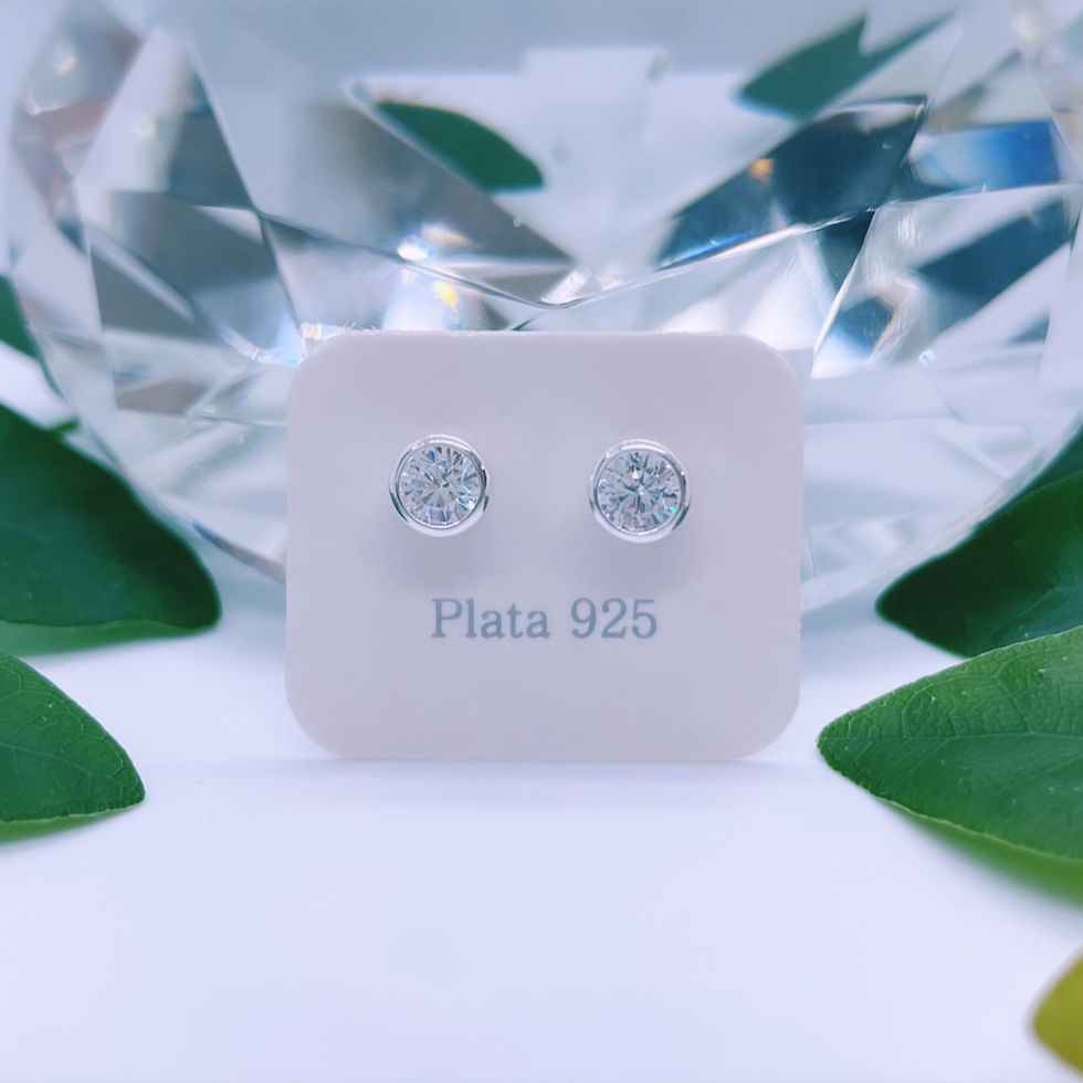 Miniatura: aros punto de luz susanito cristal blanco plata 925 cierre mariposa