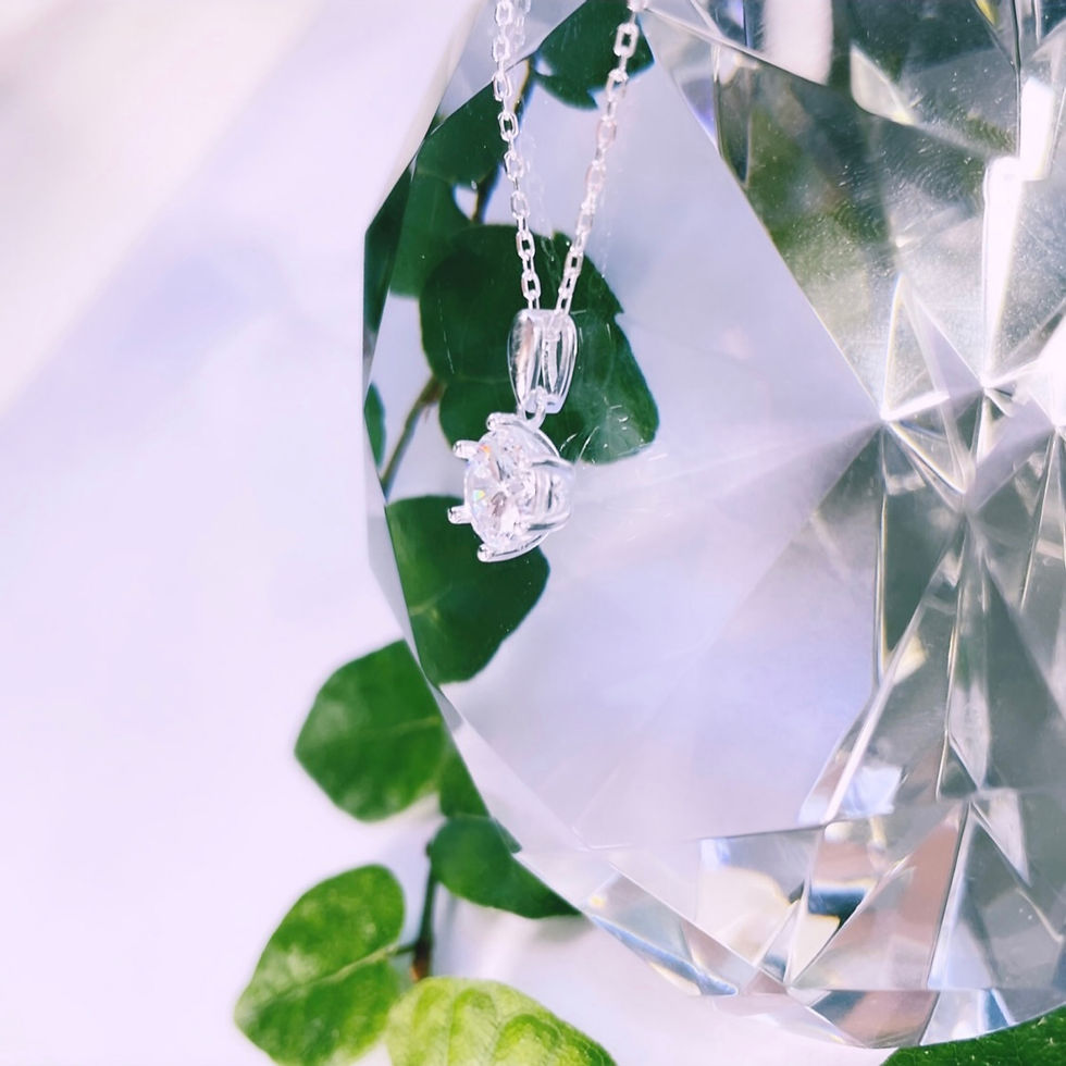 Miniatura: cadena punto de luz cristal blanco engarzado plata 925