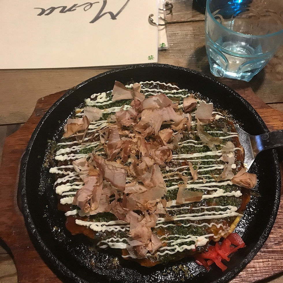 Eye-level view of a beautifully plated gourmet dish