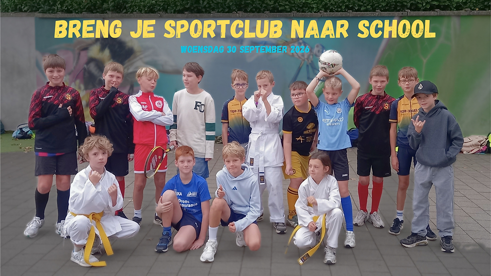 Breng je sportclub naar school.