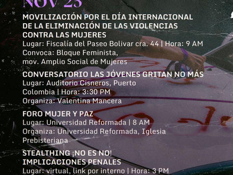 Red de mujeres se movilizan por los 11 feminicidios en el Atlántico