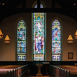 stained glass Church Windows, main image for the community organizations and ministries section