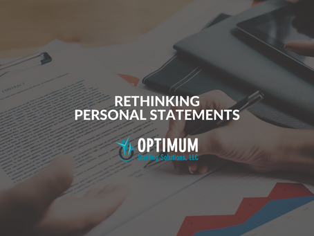 Rethinking Personal Statements