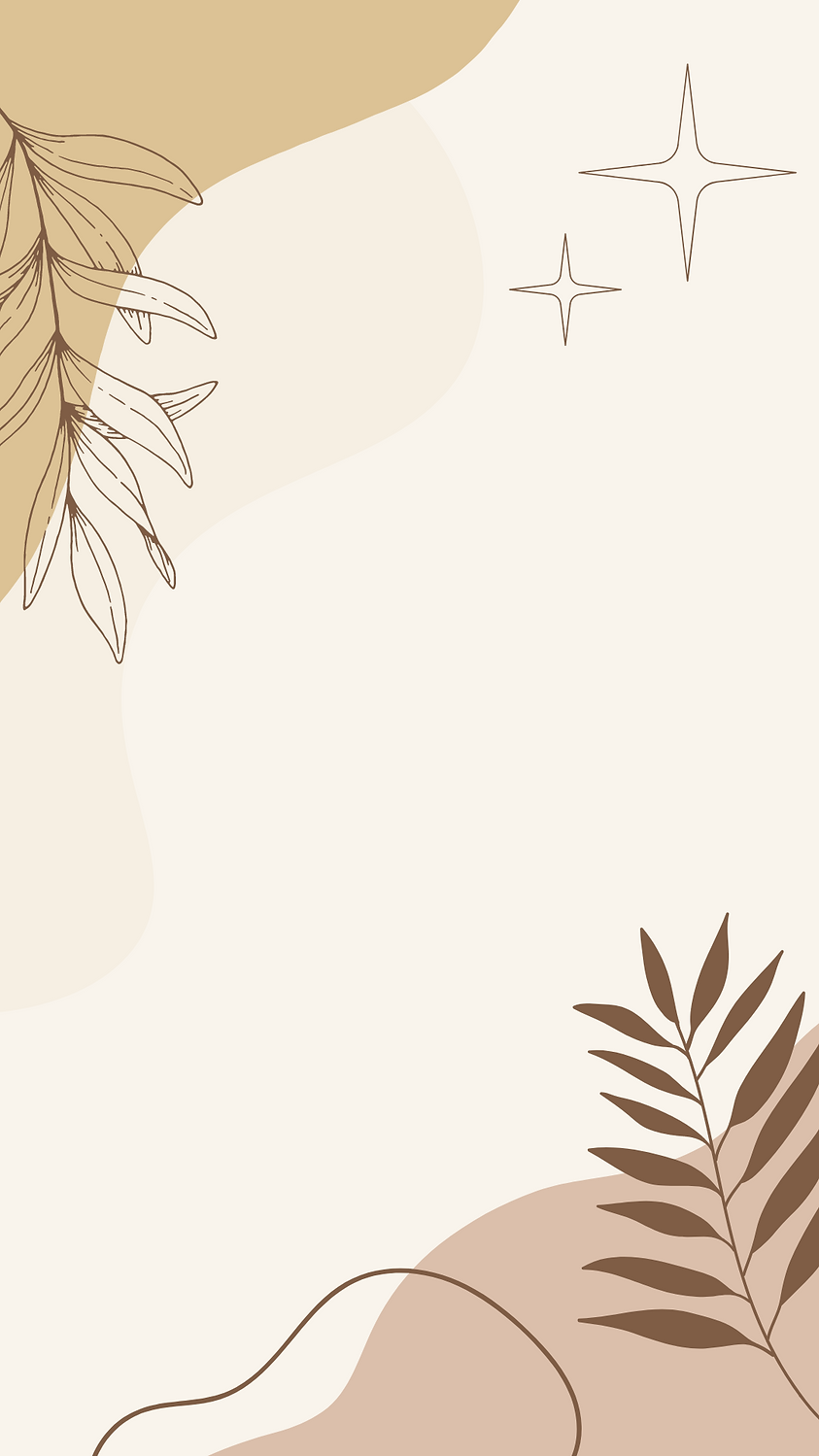 Brown Beige Aesthetic Leaf Phone Wallpaper.png