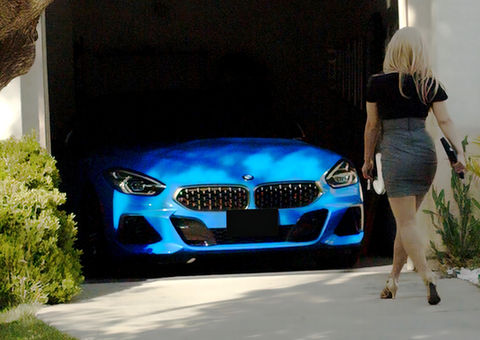 2020 BMW, Z4, M40i, blue.