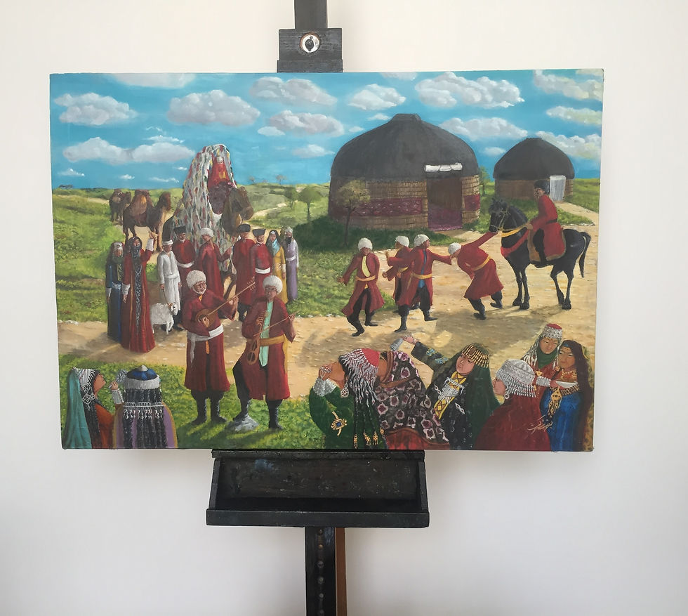 Thumbnail: Turkman’s Wedding Ceremony| Oil Painting | Cultural ,Tribal Painting