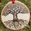 Thumbnail: Tree of life with gold fox hanging art