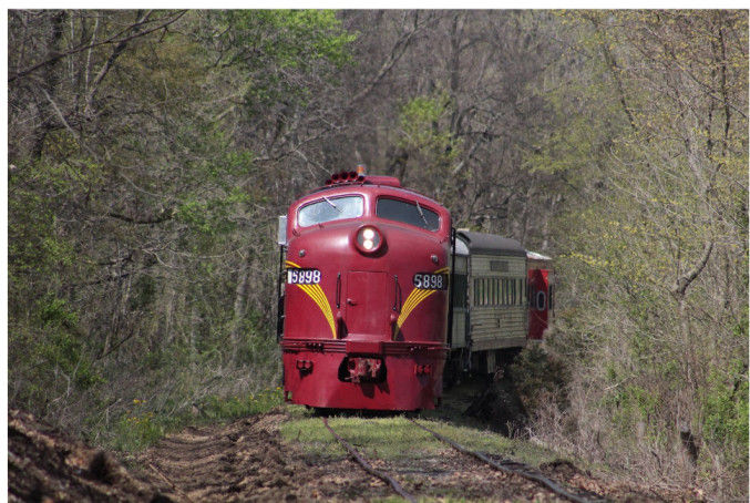 St. Louis Iron Mountain train on the track