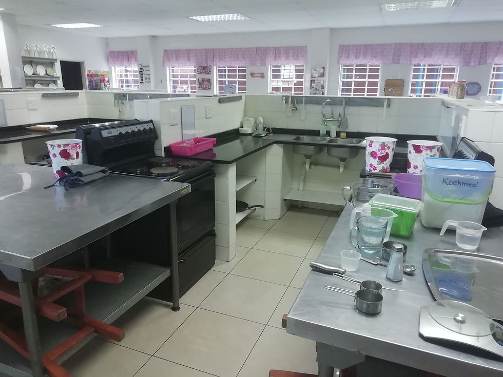 De keuken in de Komatipoort Akademie