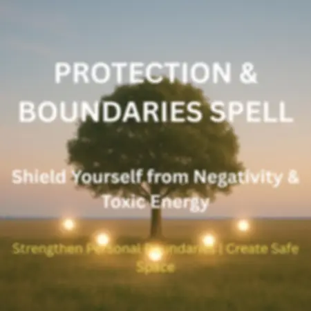 Protection & Boundaries Spell, Shield Yourself from Negativity and Toxic Energy 