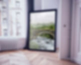 Half wood frame