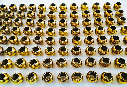 plasma nitriding of titanium ball valve parts