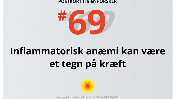 Forfatterne bag studiet konkluderer, at når en patient har nyopstået inflammatorisk anæmi, er der en væsentlig risiko for, at det skyldes en underliggende kræftsygdom – særligt hvis patienten ikke har kroniske sygdomme. Det kan være et tegn på kræft og bør føre til mere målrettet udredning, så kræft kan opdages tidligere i forløbet.