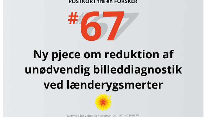 Veldesignede pjecer har potentiale til at bidrage til at reducere unødvendige undersøgelser, føre til bedre behandling og øget patienttilfredshed. Pjecen er implementeret i praksis, og fremtidig forskning bør evaluere på dens effekt.
