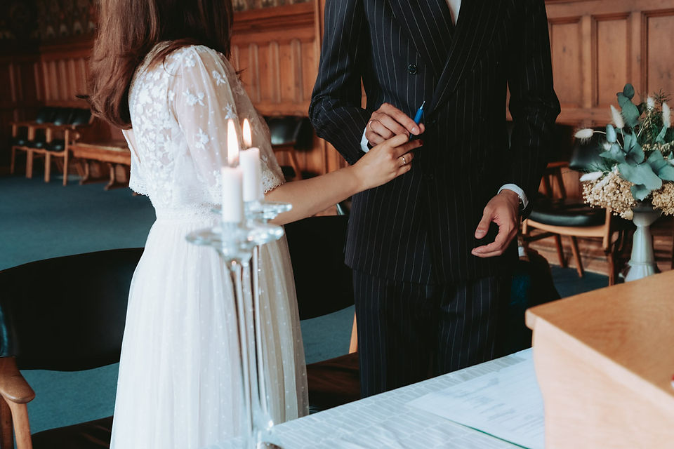 Roskilde elopement ceremony at Former Roskilde City Hall Denmark