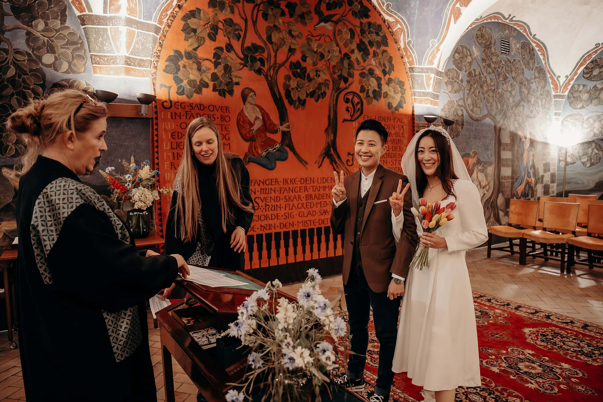 Copenhagen City Hall Wedding Ceremony