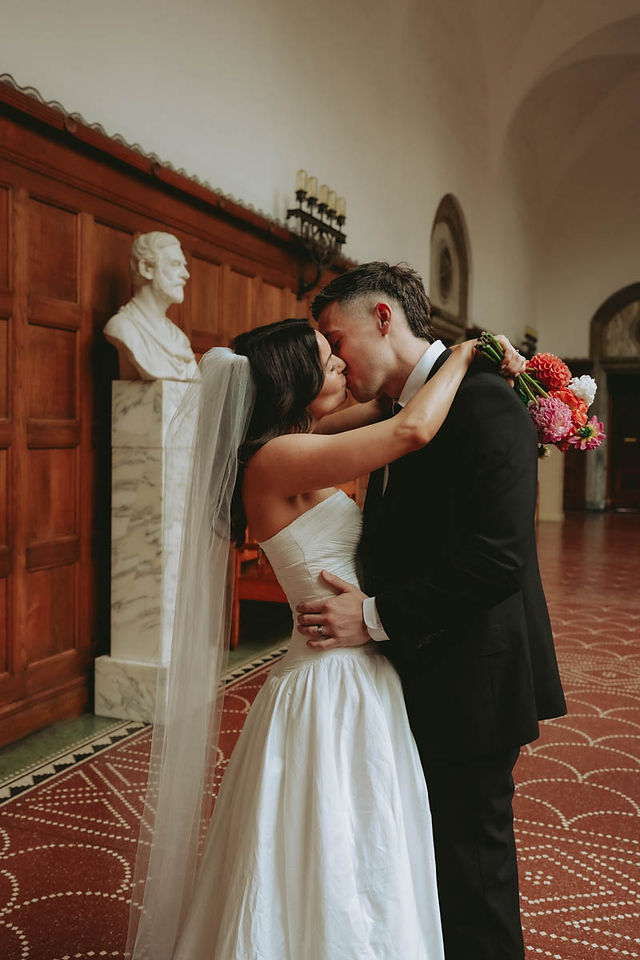 Copenhagen City Hall Elopement Photos
