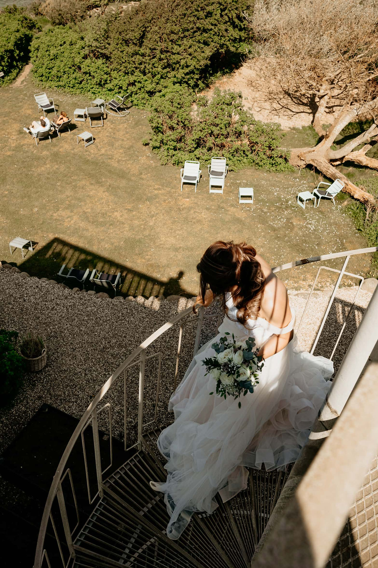 Romantic seaside wedding ceremony with couple exchanging vows by the ocean in Denmark