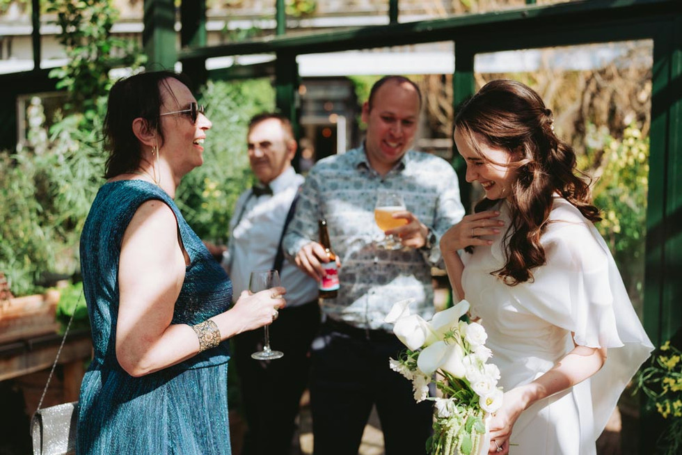 Wedding reception at Kilden i Haven at Tivoli in Copenhagen with relaxed atmosphere
