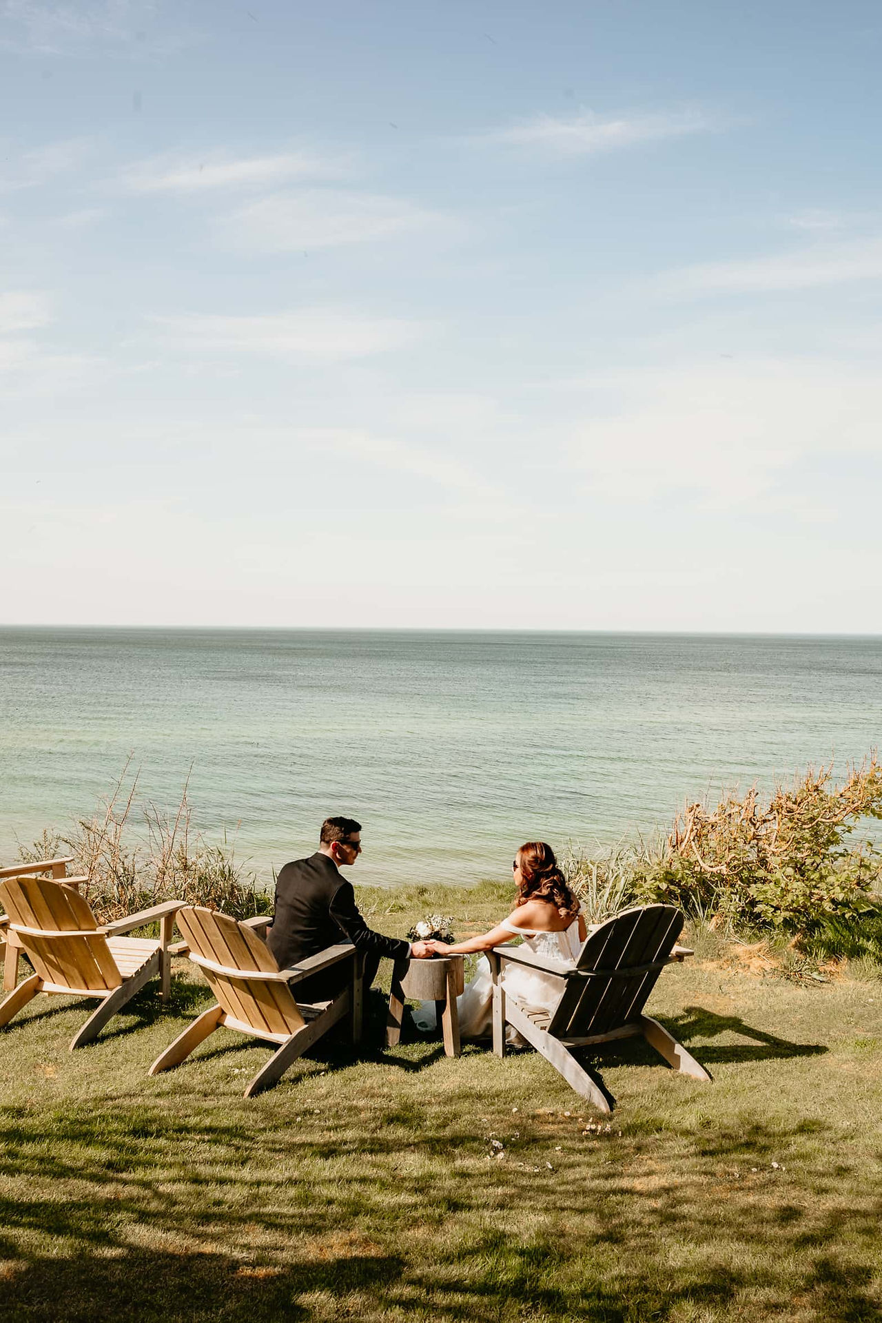 Seaside wedding at an elegant resort in Denmark
