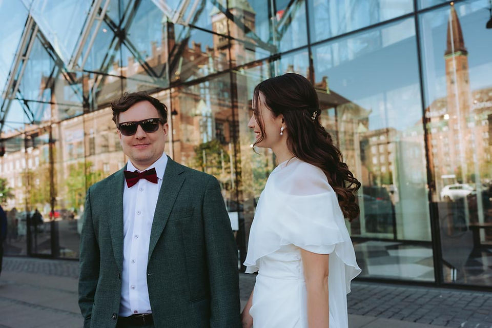Wedding reception at Kilden i Haven at Tivoli in Copenhagen with relaxed atmosphere