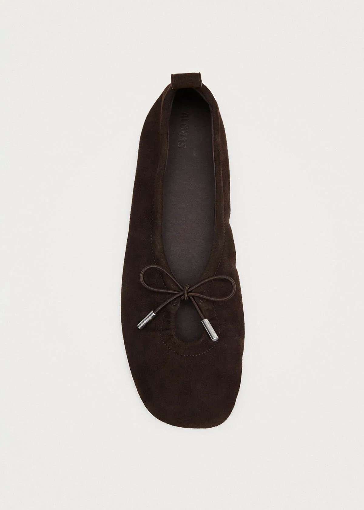 ALOHAS SCHOEN ROSALIND RECYLED BROWN LEATHER BALLET FLATS