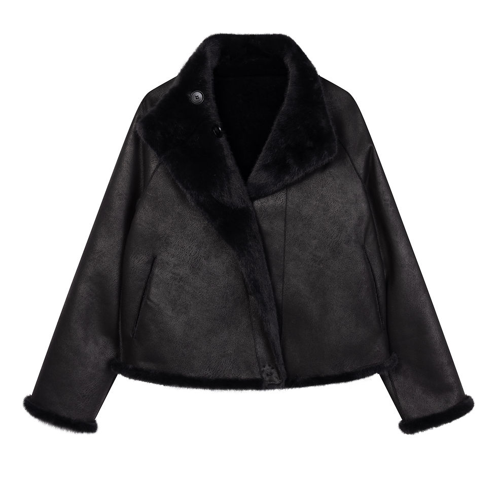 Thumbnail: STUDIO AR REVERSIBLE JACK MALLOW FAUX MINK
