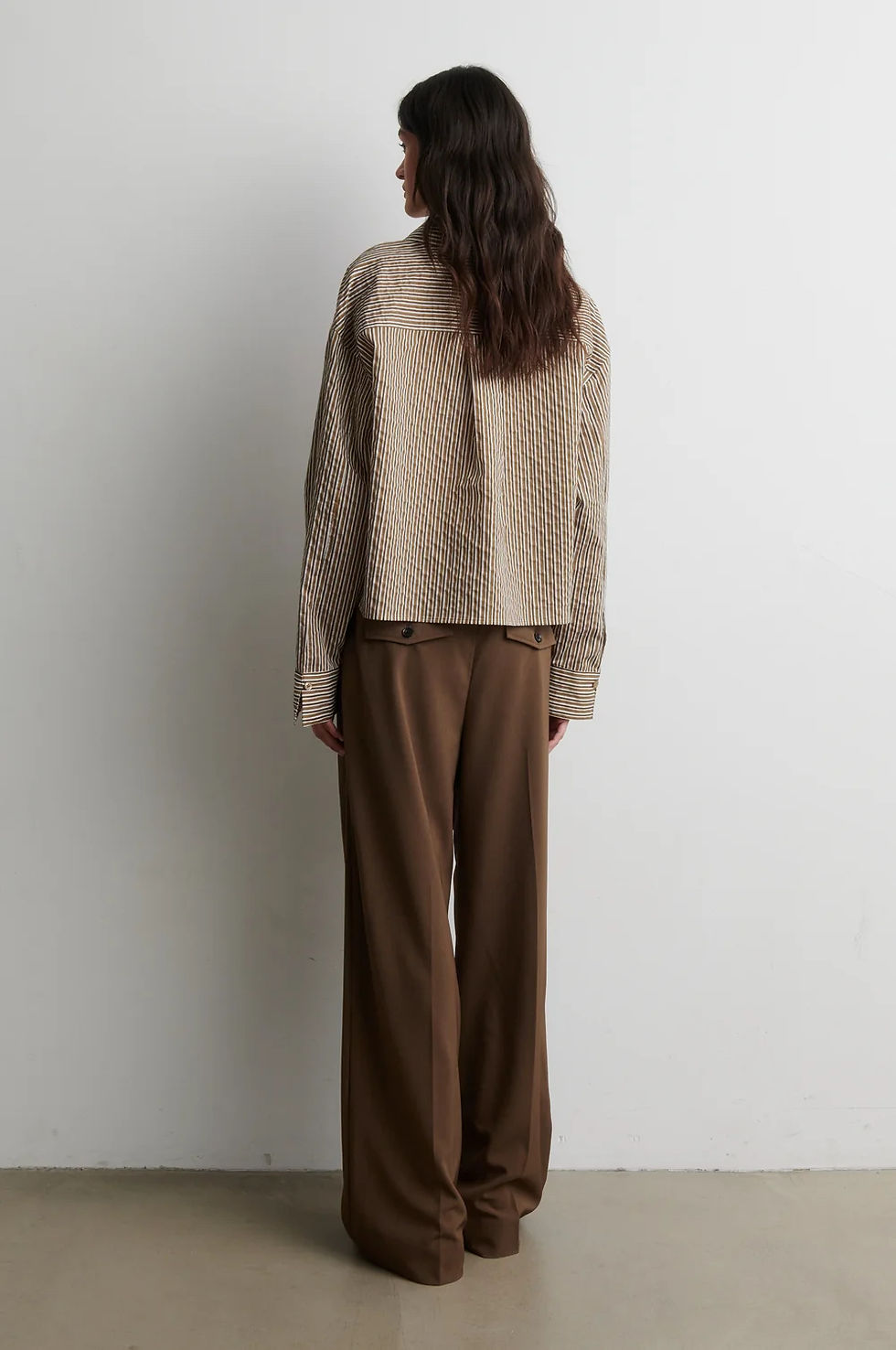 Thumbnail: SECOND FEMALE BLOUSE VENA CROPPED SHIRT 61126