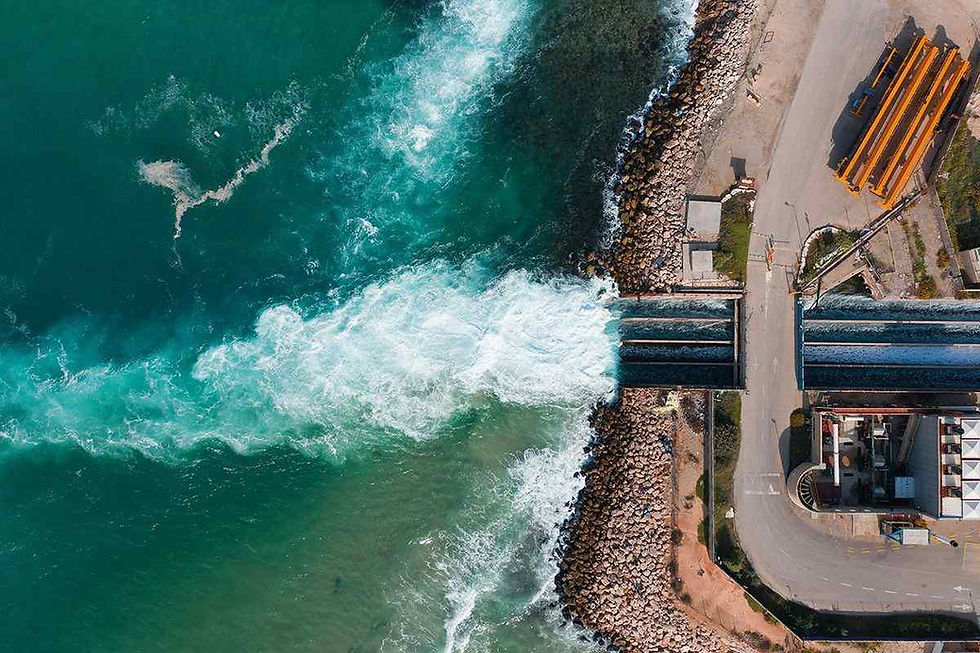 'The desalination plant at Hadera in Israel. Image:Luciano Santandfreu/Shutterstock'