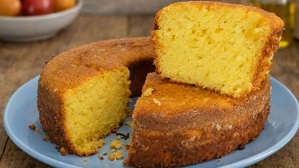 Bolo de Milho Verde com Queijo Ralado