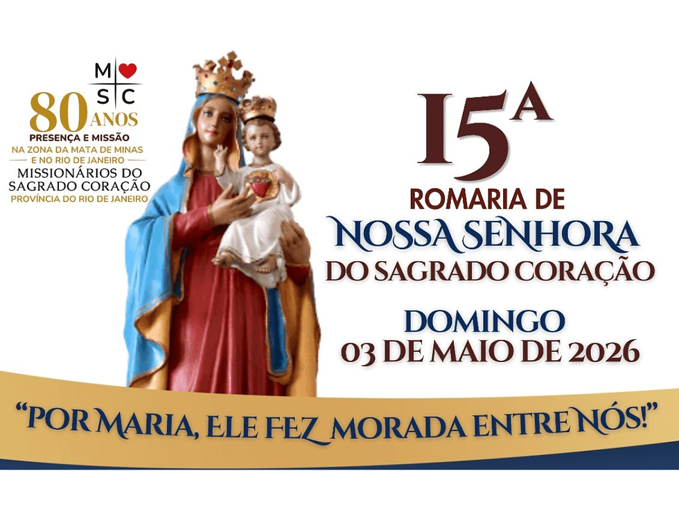 Seminário no Sagrado Coração sedia 15ª Romaria de Nossa Senhora do Sagrado Coração neste fim de semana