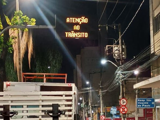 Juiz de Fora ganha painéis eletrônicos para melhorar o trânsito e auxiliar motoristas