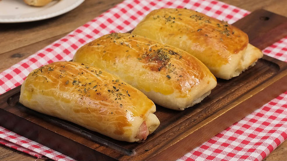 Enroladinho de Presunto e Queijo