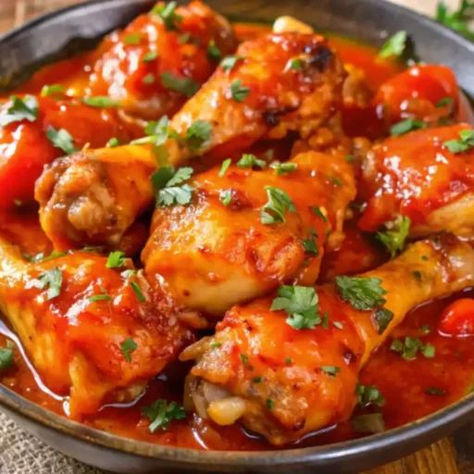 Coxa de Frango ao Molho de Tomate