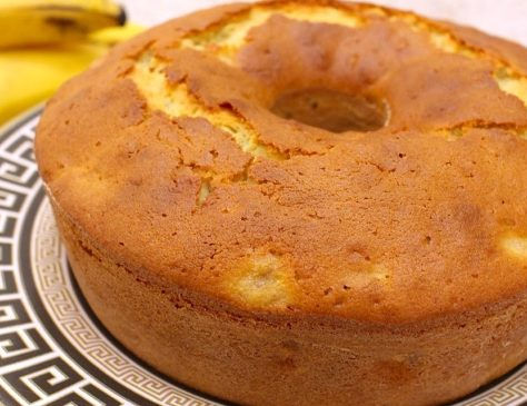 Bolo de Banana de Liquidificador