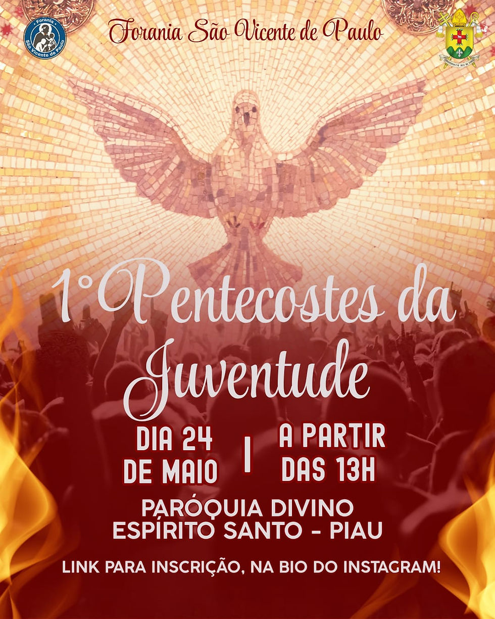 Forania de São Vicente de Paulo promove 1º Pentecostes da Juventude em Piau (MG)