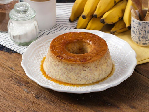 Pudim de Banana com 3 Ingredientes